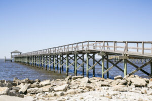beautiful bridge built over lake ponchartrain by lamulle construction