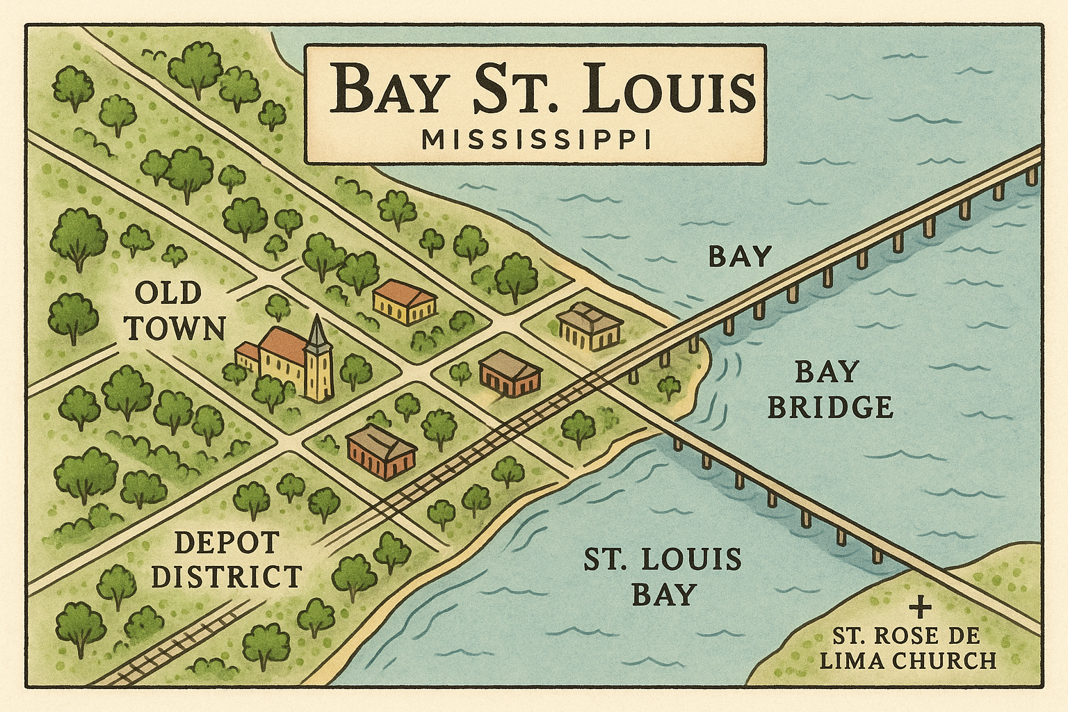 bay st. louis map