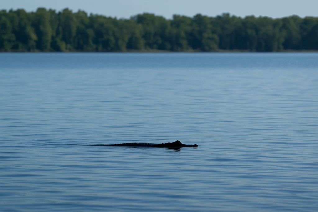 alligator in the water in new orleans