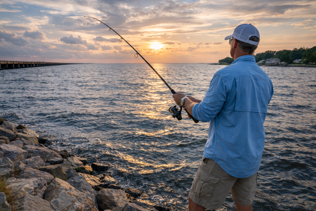 man-fishing-on-lake-pontchartrain