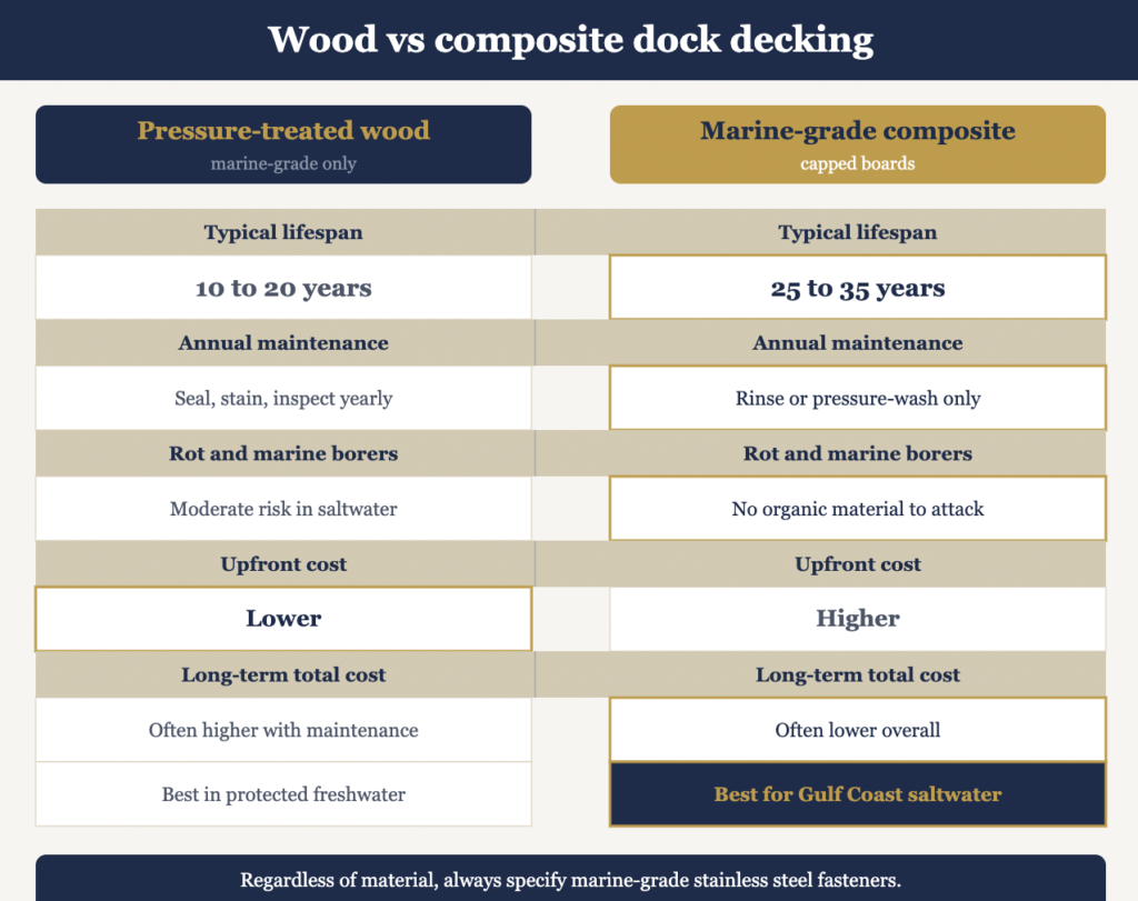 wood vs composite decking