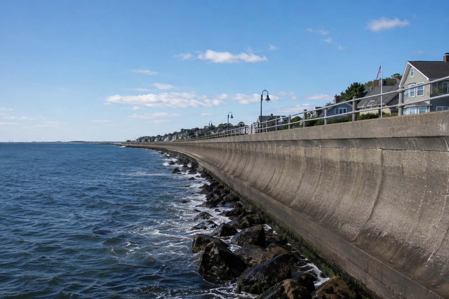 concrete seawall