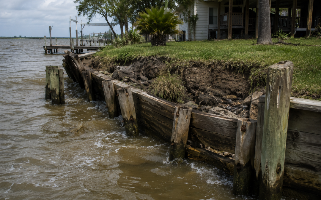 What Property Owners Along the Bogue Falaya Should Know About Bulkhead Repair