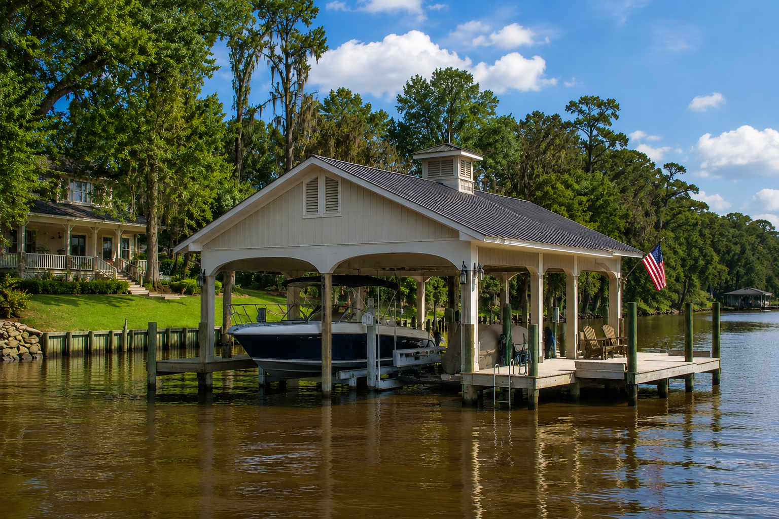 boathouse in Louisiana