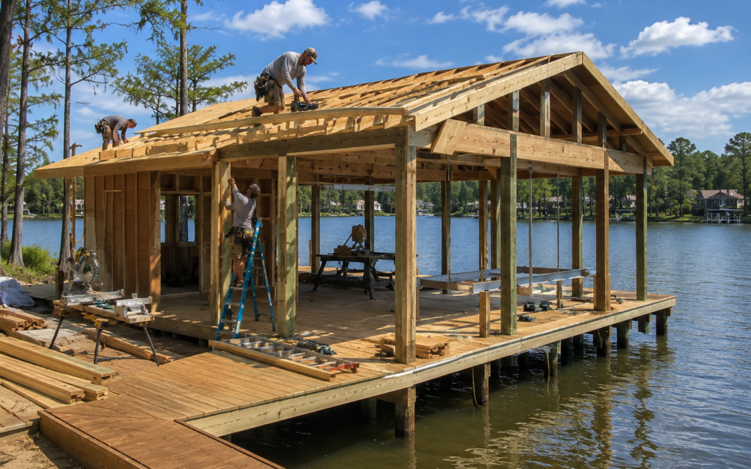 Boathouse Construction in Madisonville: Building on the Tchefuncte River
