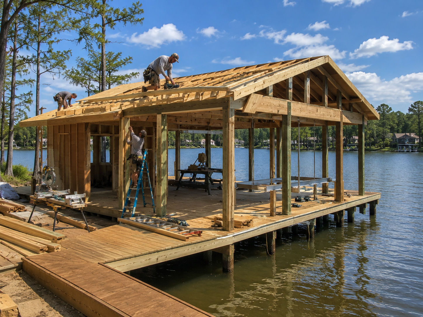 residential boathouse construction