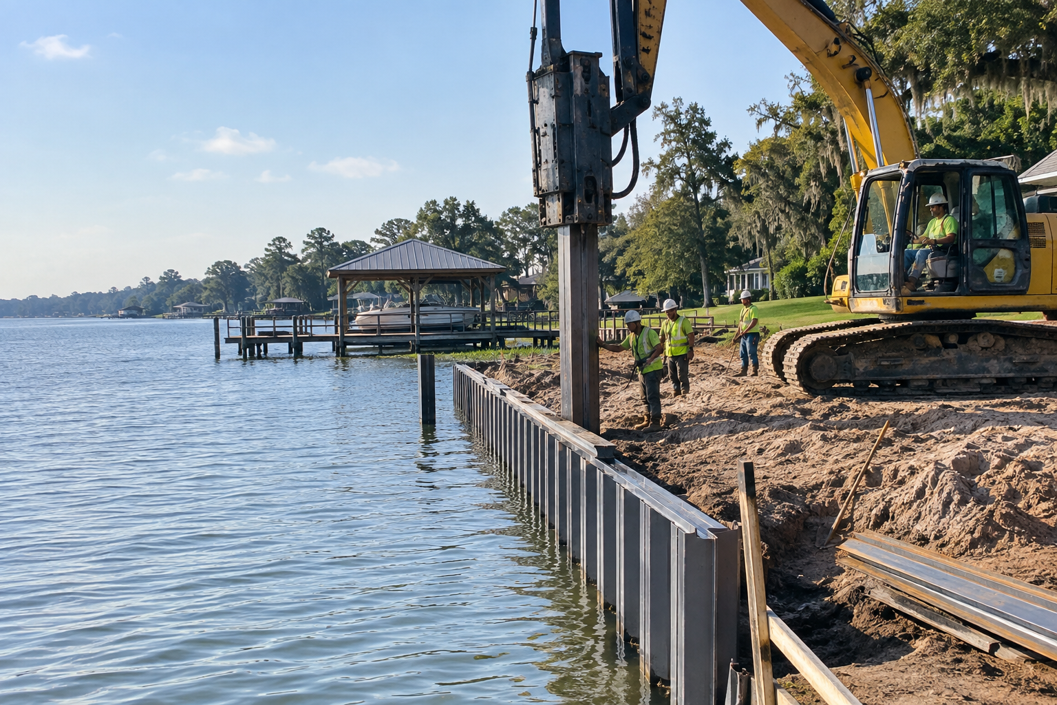 bulkhead being built in LA